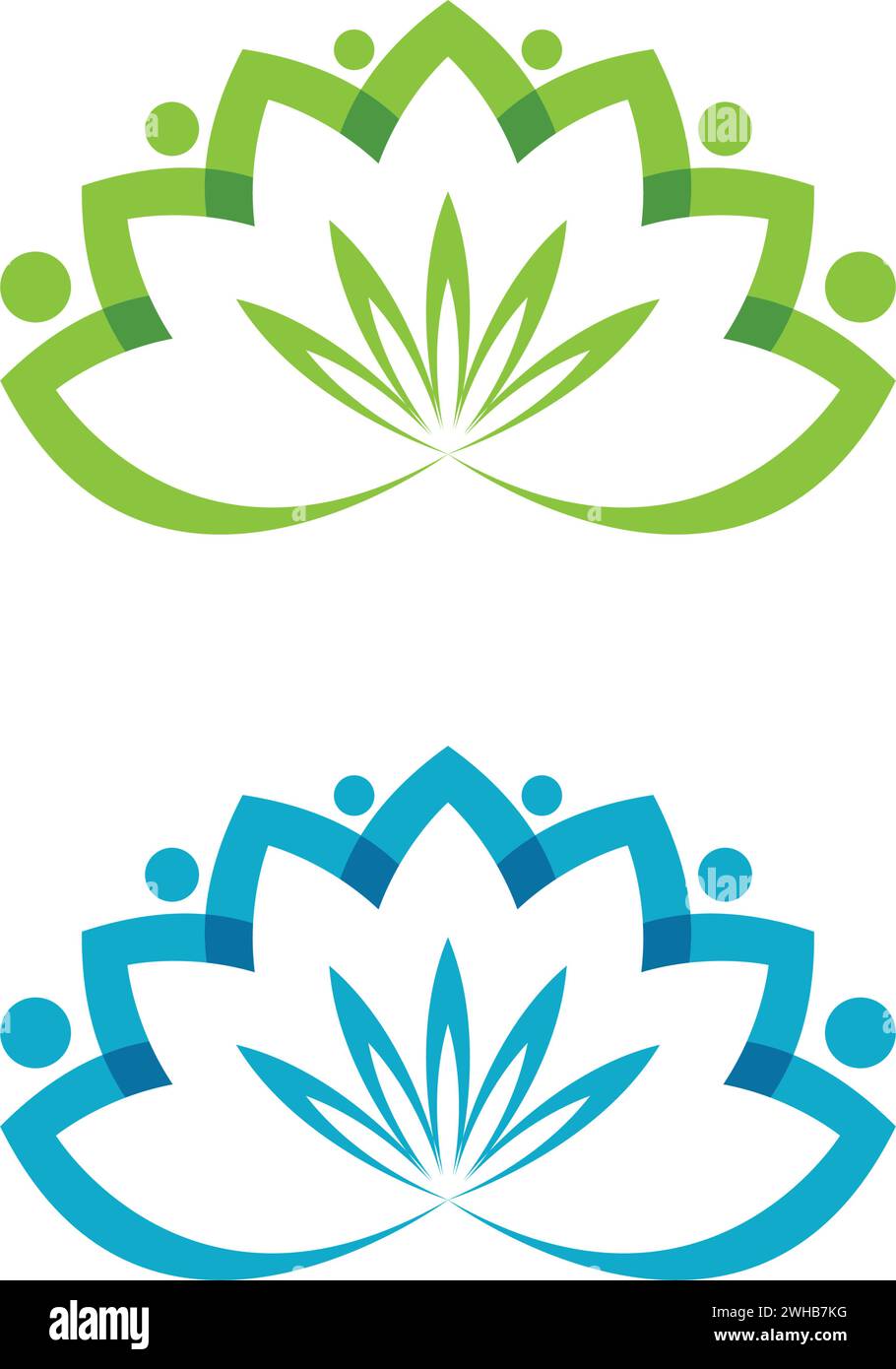 Schönheit Vektor Lotus Blumen Design logo Symbol Vorlage Stock Vektor