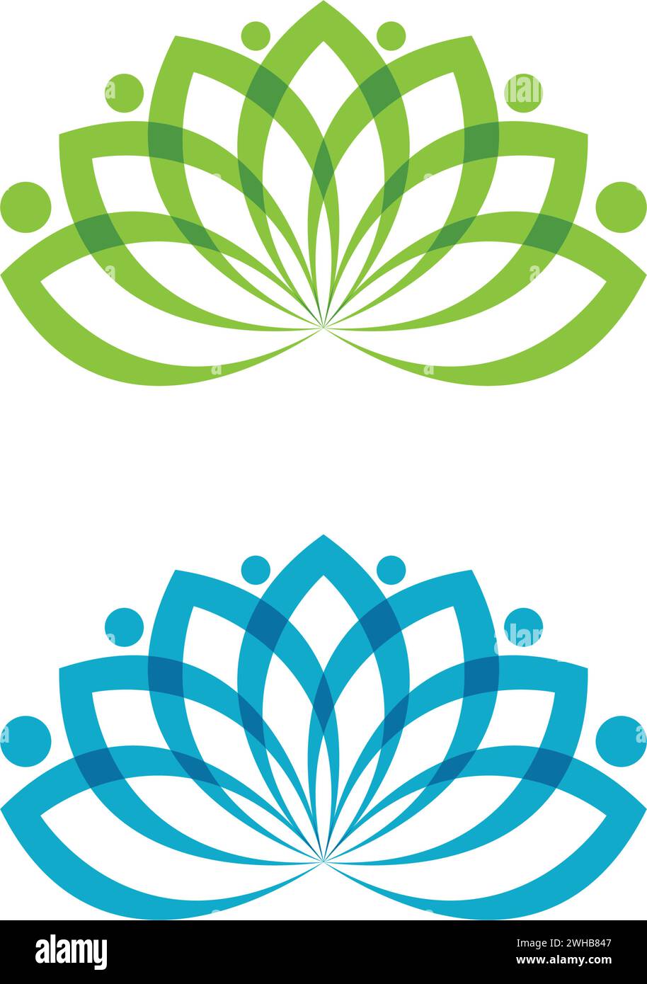 Schönheit Vektor Lotus Blumen Design logo Symbol Vorlage Stock Vektor