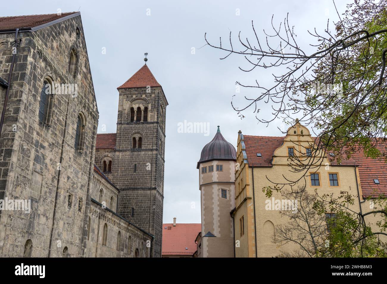 Stiftskirche St. Servatii und Kathedrale in Quedlinburg Stockfoto