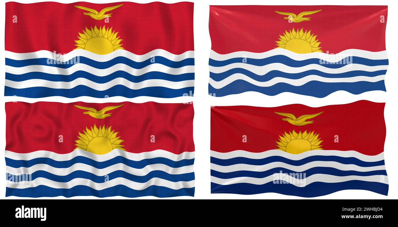 Flagge von Kiribati Stockfoto