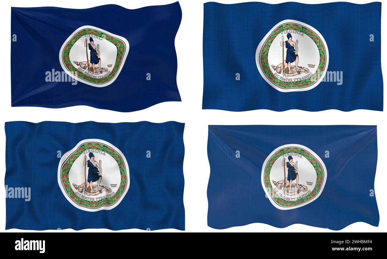 Flagge von Virginia Stockfoto Flagge von Virginia Stockfoto
