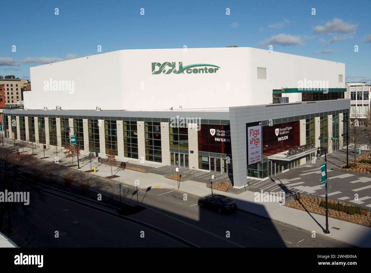 Das DCU Center in Worcester, Massachusetts, USA, ist die zweitgrößte Stadt in Neuengland. Stockfoto