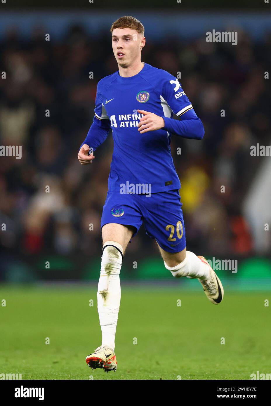 Cole Palmer aus Chelsea während des Emirates FA Cup Fourth Round Replay Matches zwischen Aston Villa und Chelsea im Villa Park. Stockfoto