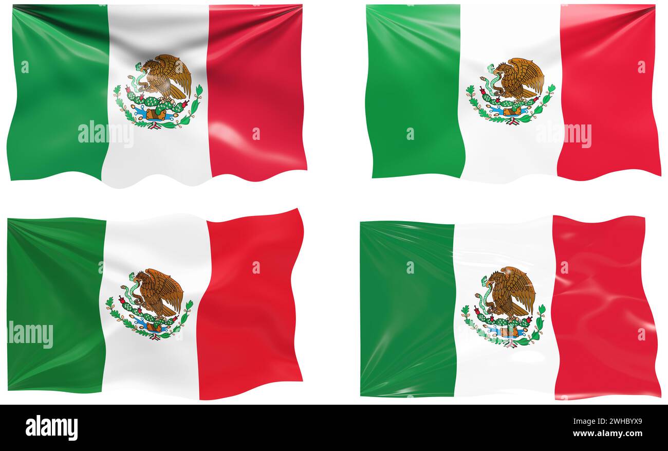 Flagge von Mexiko Stockfoto