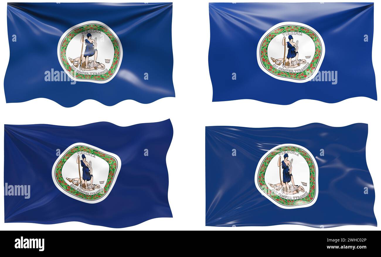 Flagge von Virginia Stockfoto Flagge von Virginia Stockfoto