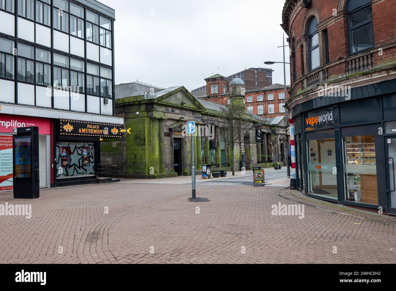 Hanley - eine der sechs Städte Stoke-on-Trent.City Centre Stoke auf Trent Staffordshire England GB Großbritannien EU Europa Bild: Garyroberts/World WideFeature Stockfoto