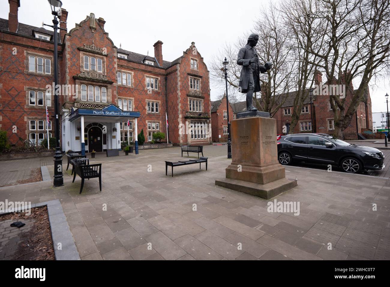 Hanley - Josiah Wedgwood Statue .Stoke-on-Trent.City Centre Stoke on Trent Staffordshire England GB Großbritannien EU Europa Bild: Garyroberts/World Widefeature Stockfoto