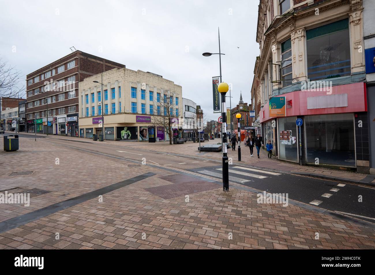 Hanley - eine der sechs Städte Stoke-on-Trent.City Centre Stoke auf Trent Staffordshire England GB Großbritannien EU Europa Bild: Garyroberts/World WideFeature Stockfoto