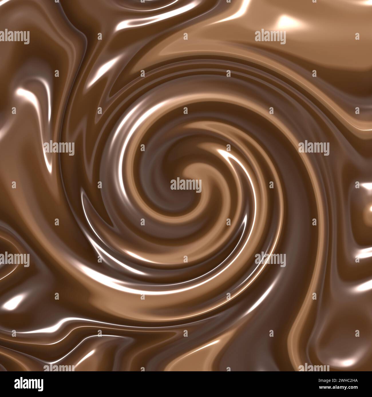 Schwindelnde Schokolade Stockfoto
