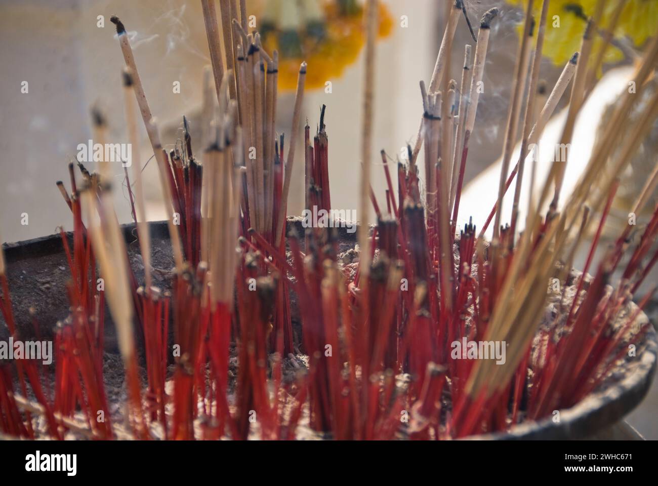 In einem thailändischen Tempel. Stockfoto