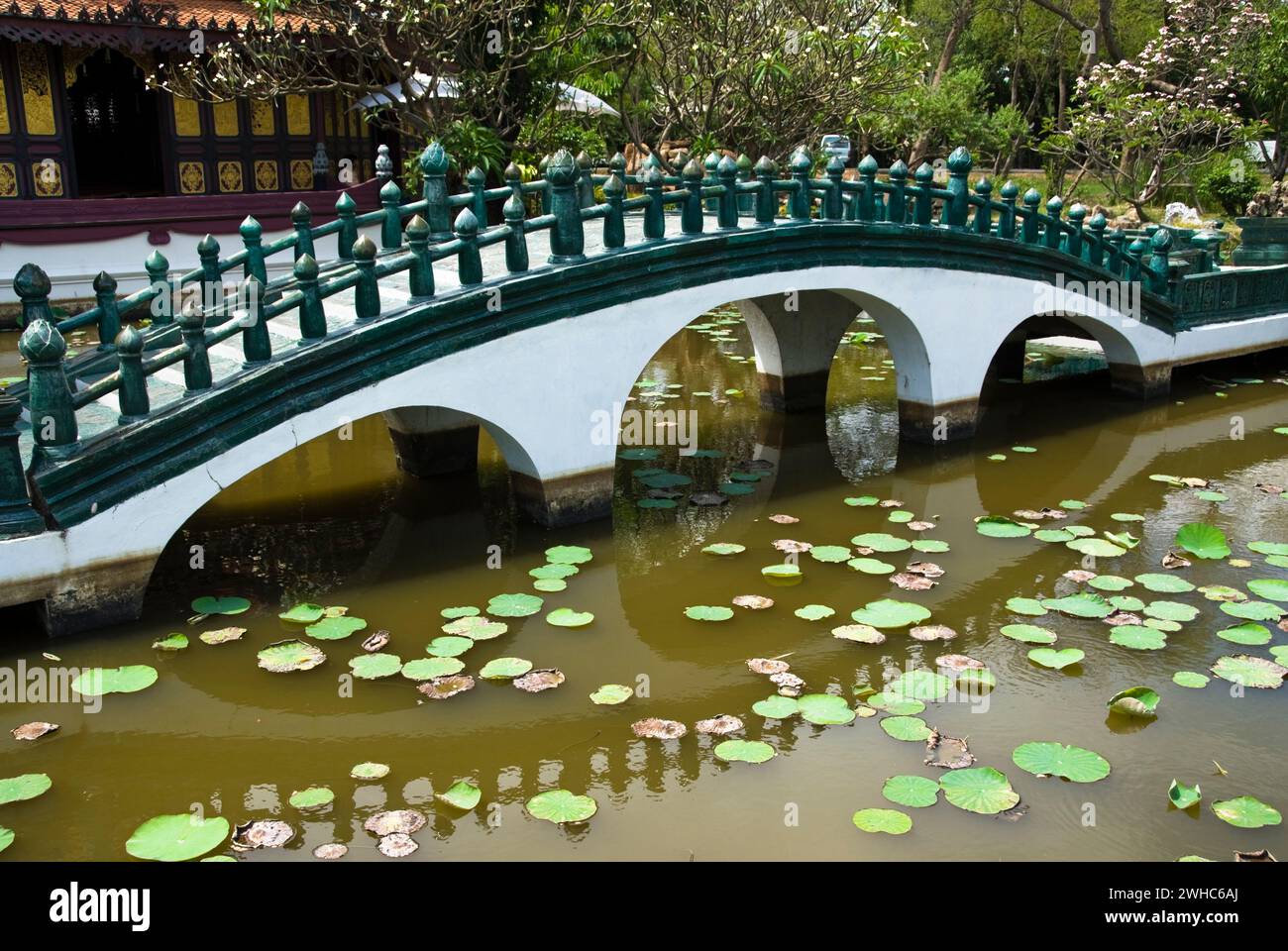 Der Phra Kaew Pavillon in der antiken Stadt Muang Boran in der Nähe von bangkok Stockfoto