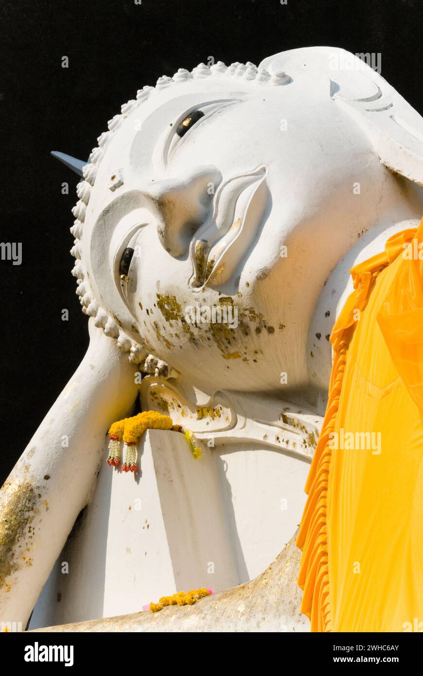 Tempel Wat Yai Chai Mongkhon in der alten thailändischen Königsstadt Ayutthaya Stockfoto