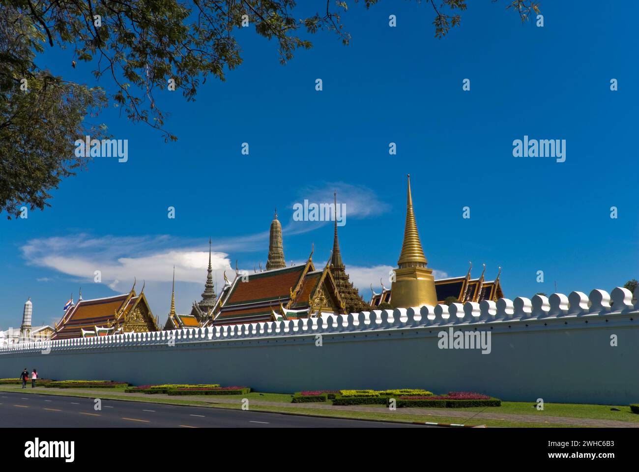Der große Königspalast Wat Phra Kaeo in der mai-Hauptstadt Thailands Bangkok Stockfoto