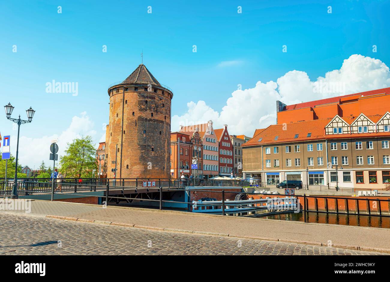 Stangev-Tor des alten Stadtzentrums von Danzig Polen Stockfoto