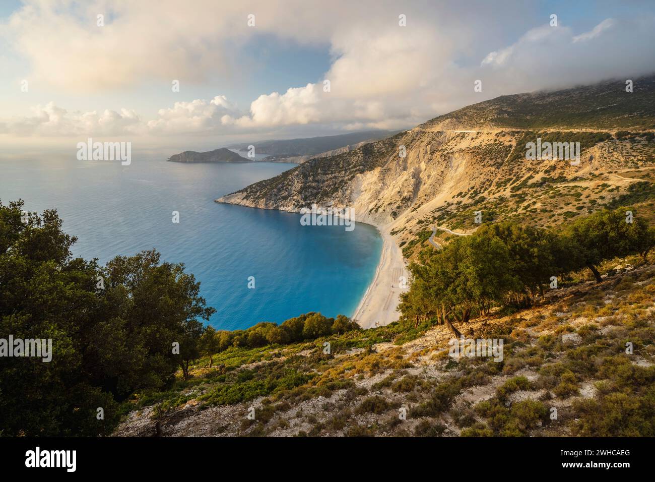 Griechenland, Insel Kefalonia - Strand Myrtos - Europa Stockfoto