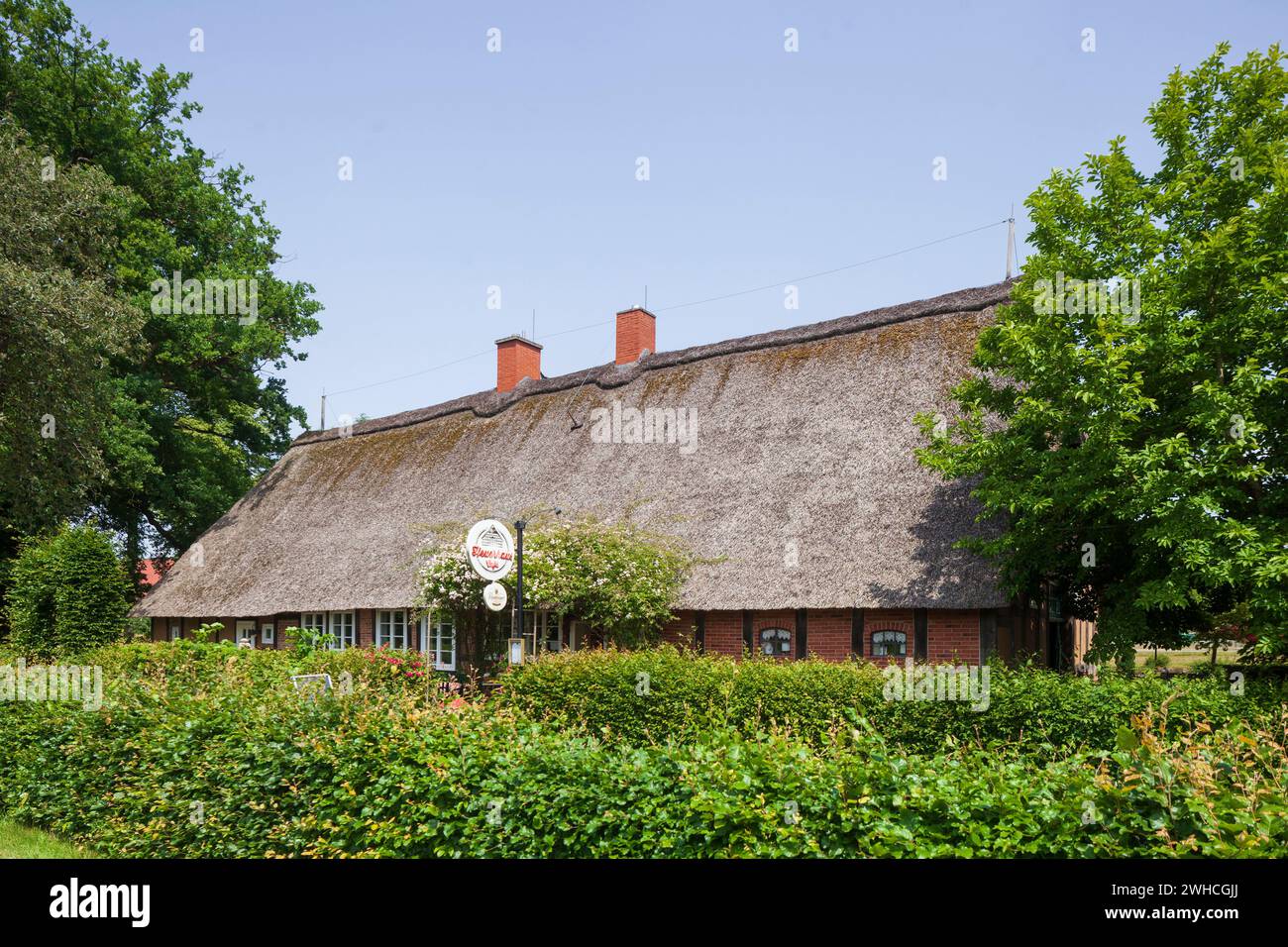 Country inn, Dötlingen, Wildeshauser Geest, Niedersachsen, Deutschland, Europa Stockfoto