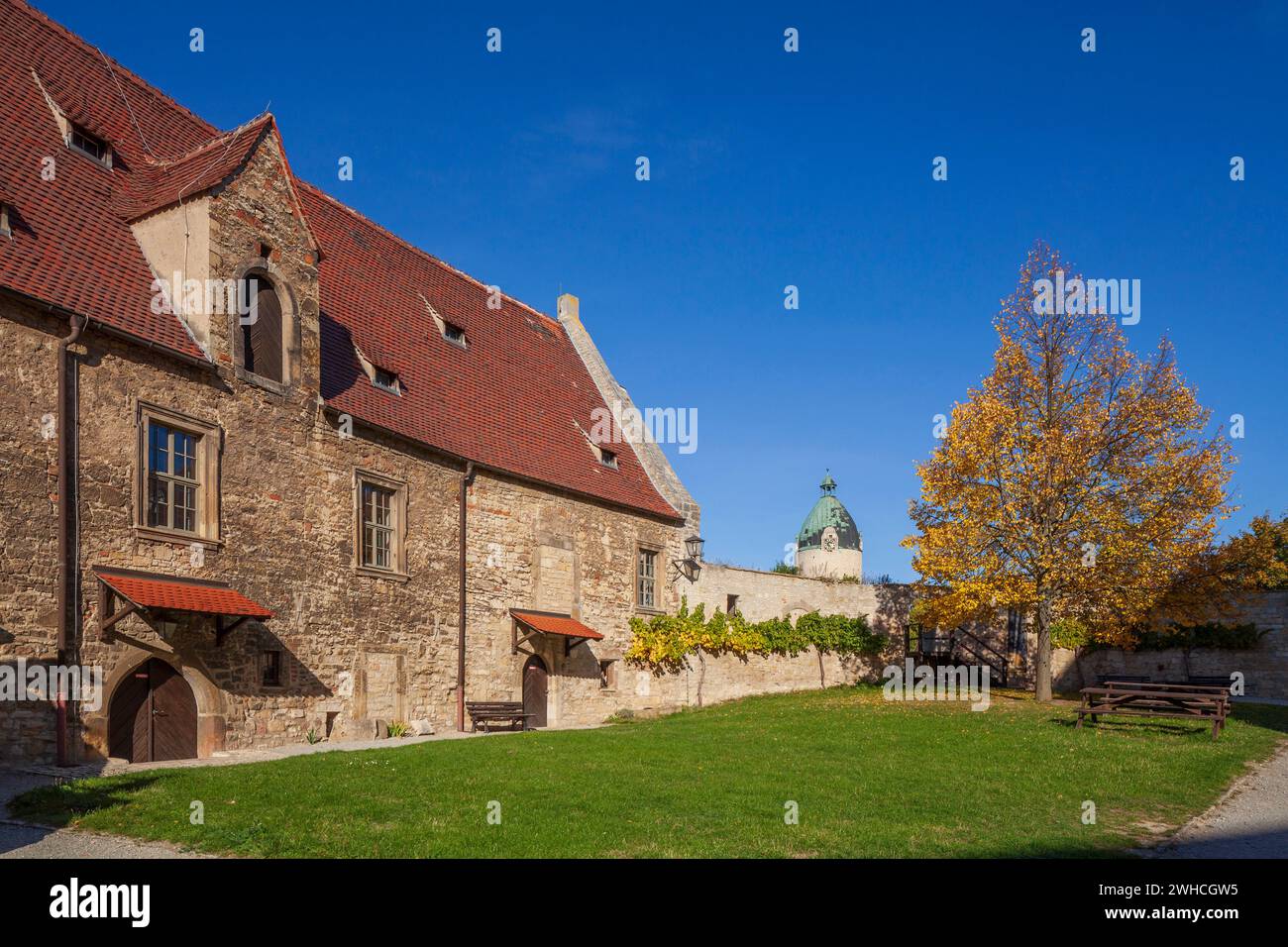 Schloss Neuenburg, Freyburg an der Unstrut, Sachsen-Anhalt, Deutschland, Europa Stockfoto
