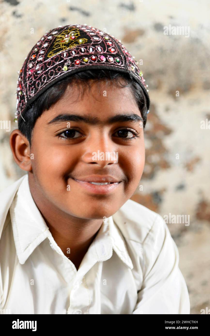 Indischer Junge, Porträt, Mysore. Südindien, Indien Stockfoto