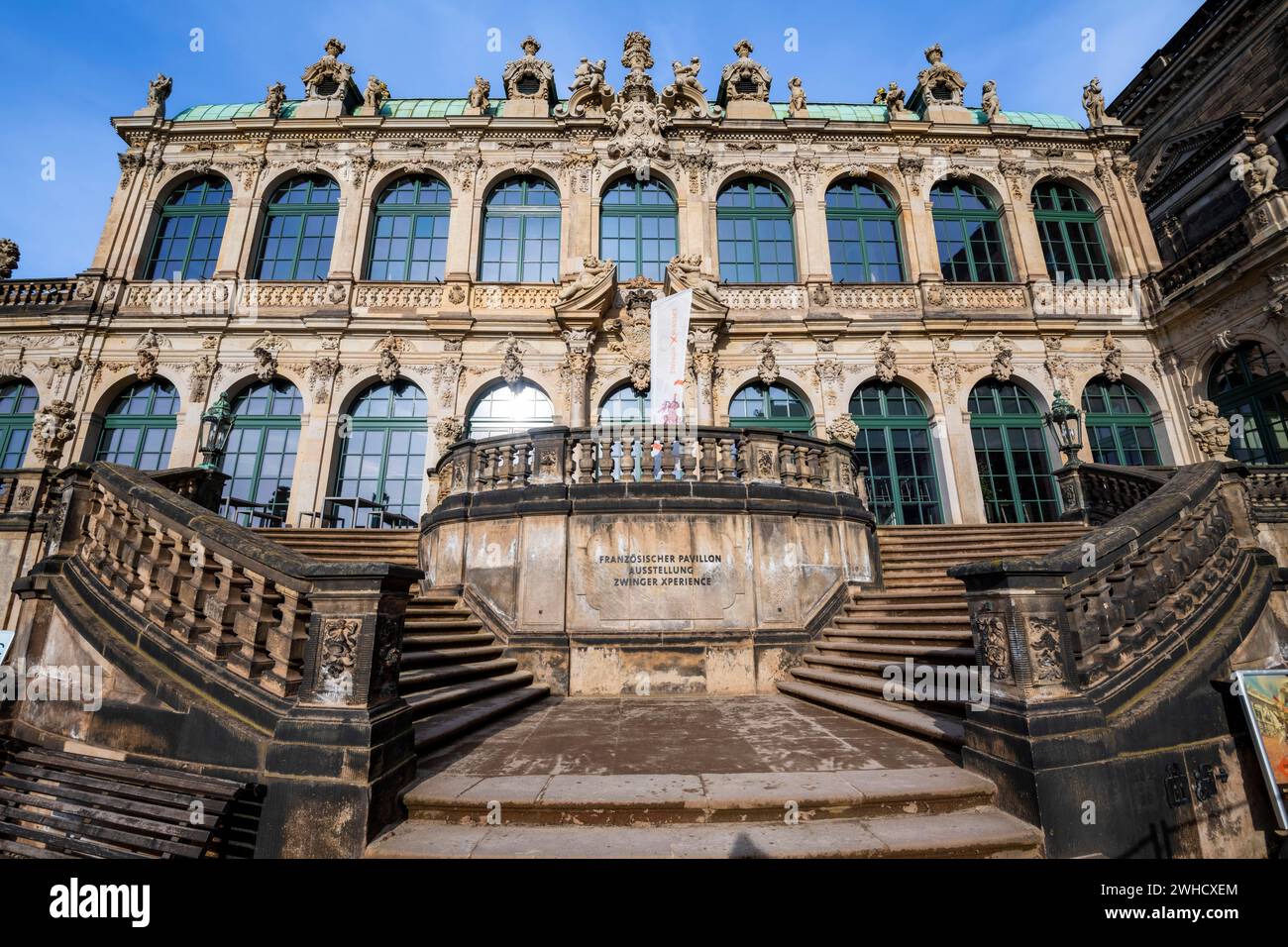 Dresden Zwinger, Französischer Pavillon, Dresden Sachsen, Deutschland Stockfoto