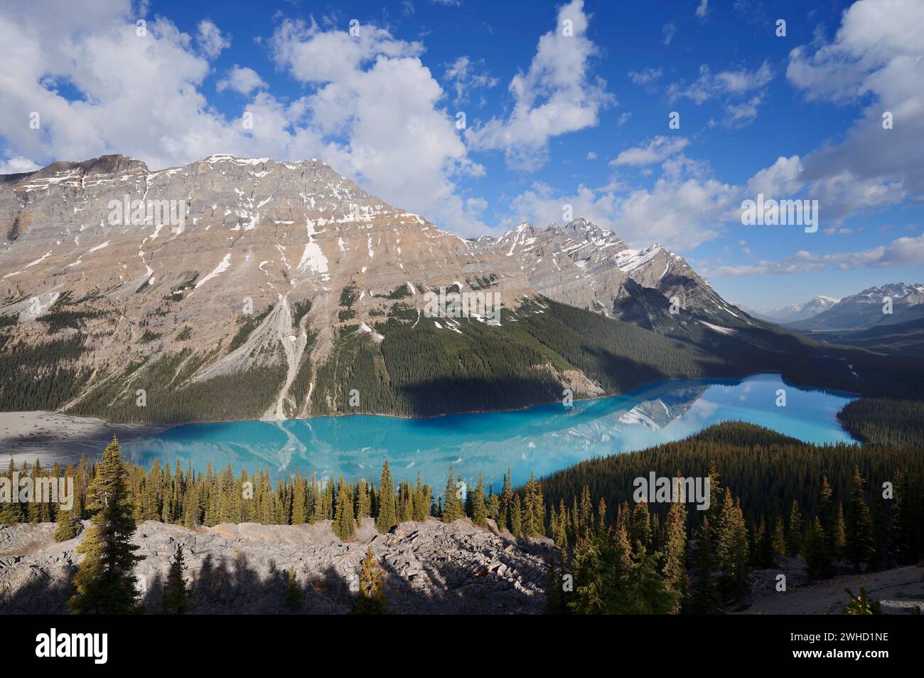 Peyto Lake Glacier Lake, Icefields Parkway, Banff National Park, Alberta, Kanada Stockfoto