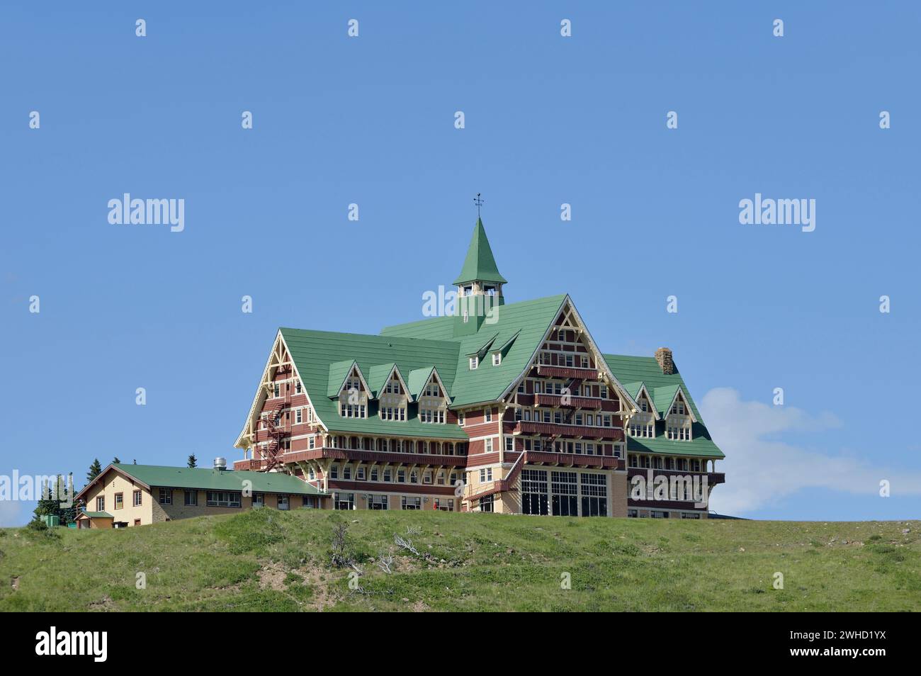 Prince Of Wales Hotel, Waterton Lakes National Park, Alberta, Kanada Stockfoto
