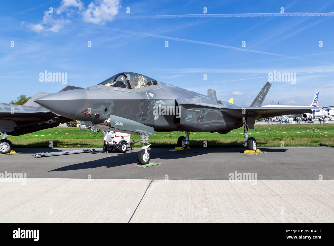 Lockheed Martin F-35 Lightning II Kampfflugzeug der US Air Force auf der ILA Air Show Berlin. Deutschland - 27. April 2018 Stockfoto