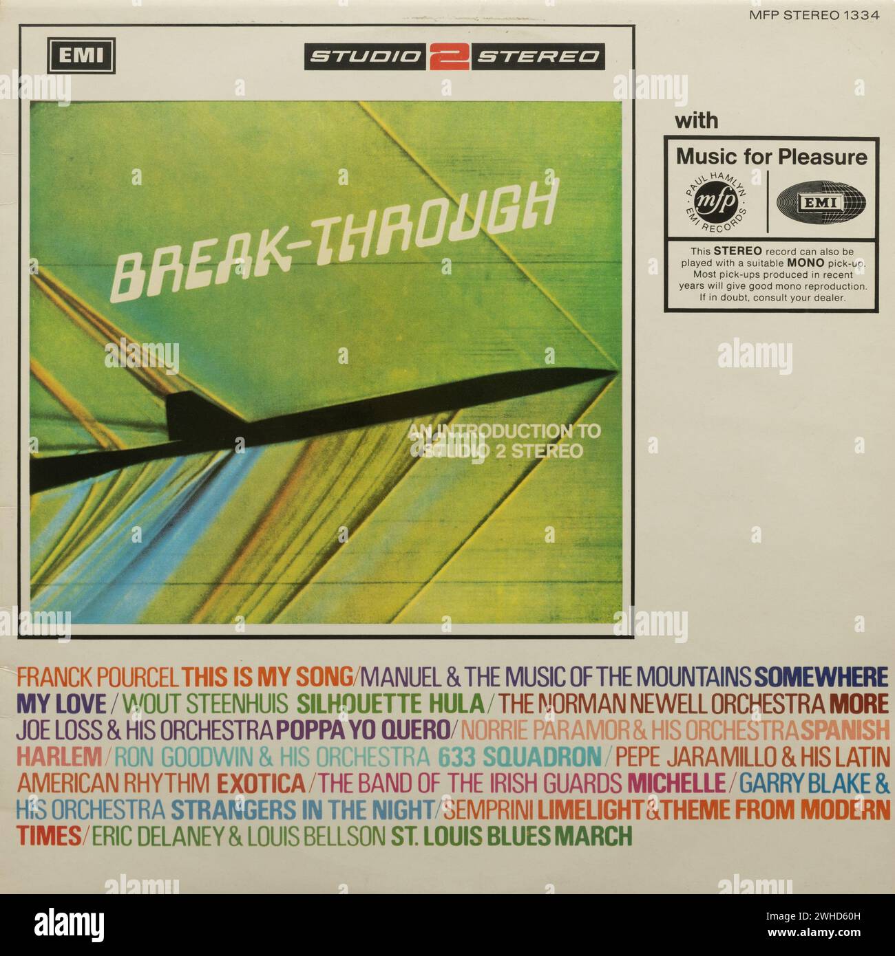 Breakthrough - eine Einführung in Studio Two Stereo, Vinyl-LP-Album-Cover Stockfoto