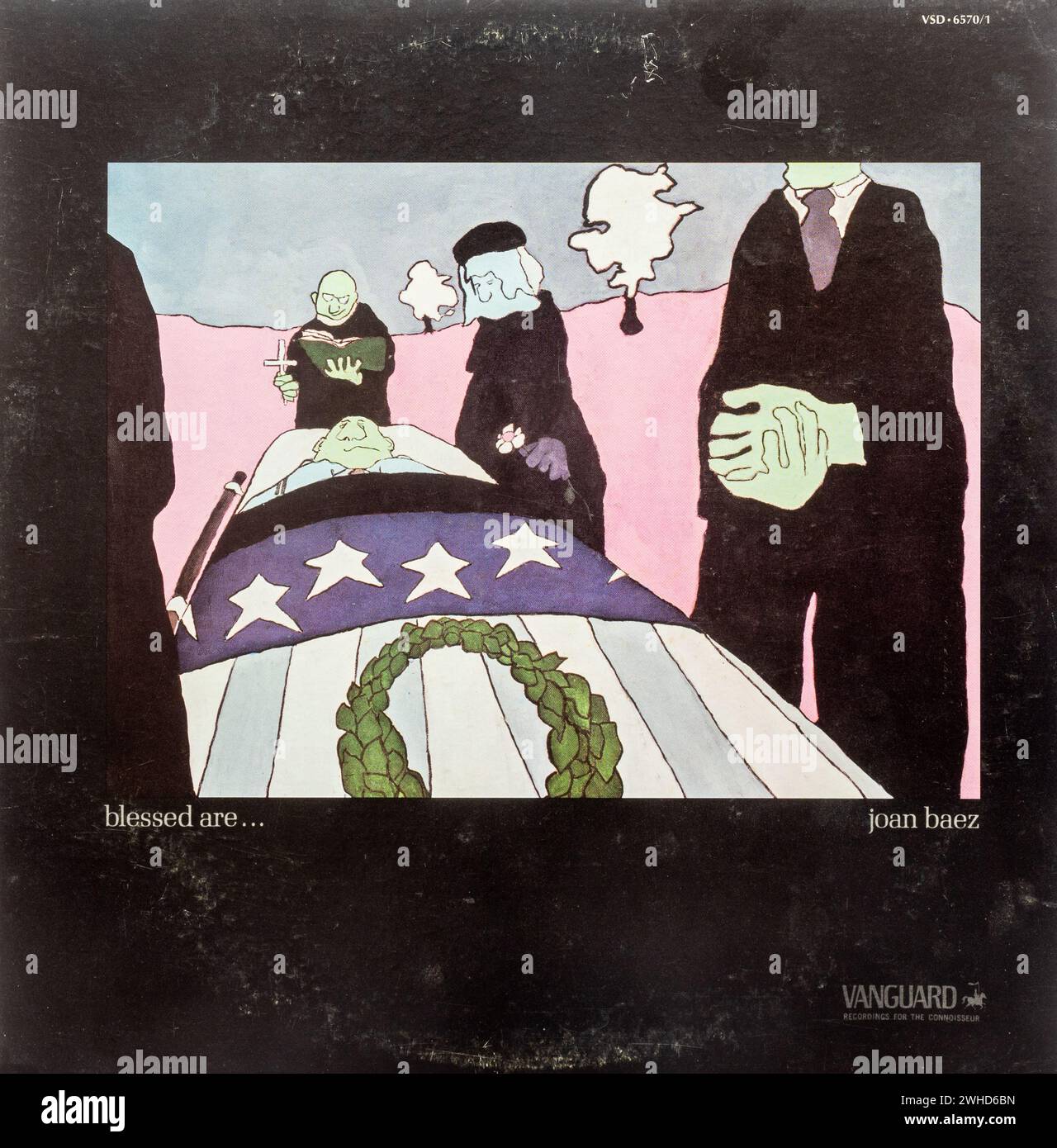Blessed Are..., Studioalbum von Joan Baez, veröffentlicht 1971, Vinyl-Cover des amerikanischen Singer-Songwriters Stockfoto