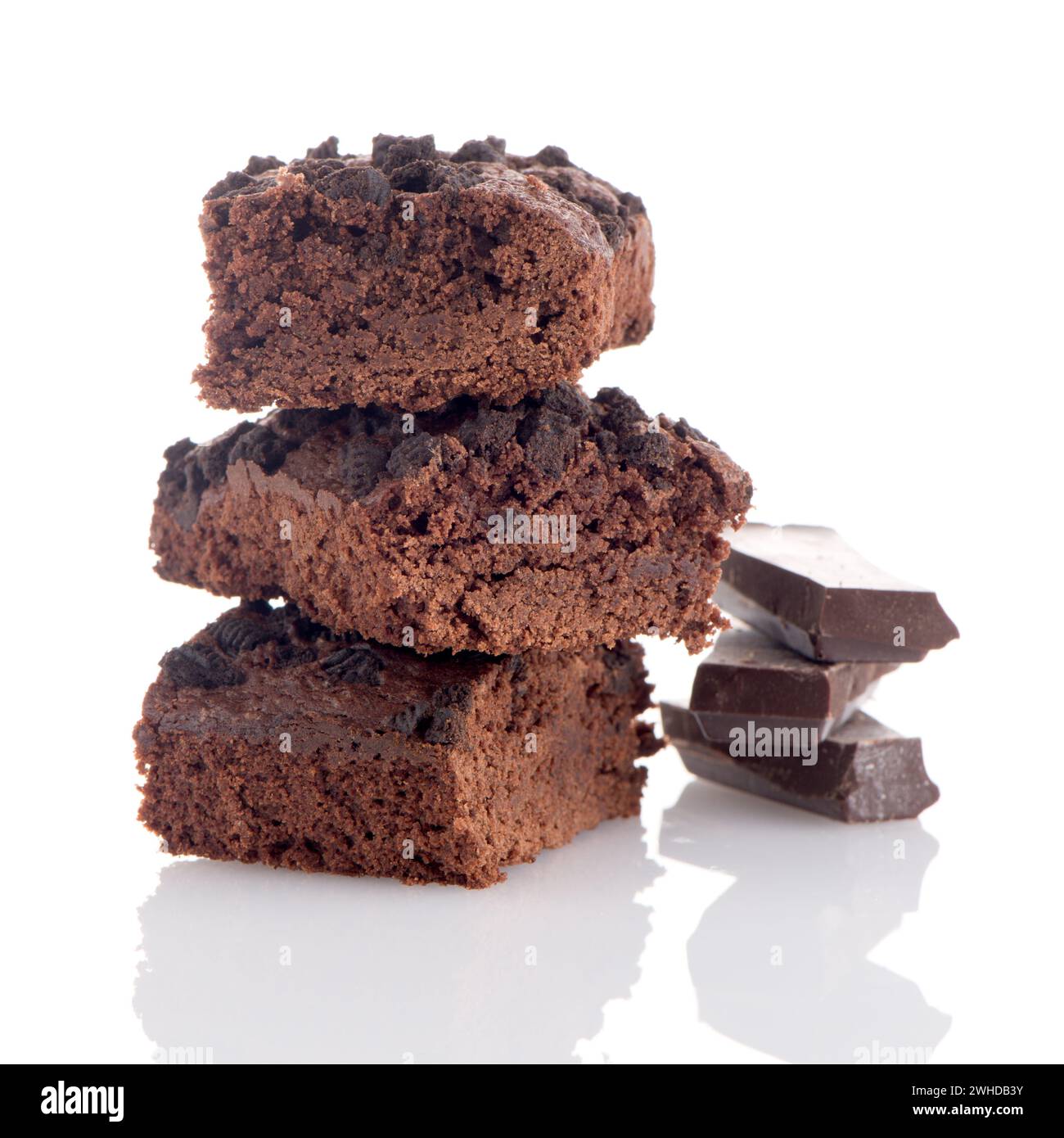 Schokoladen-brownies Stockfoto