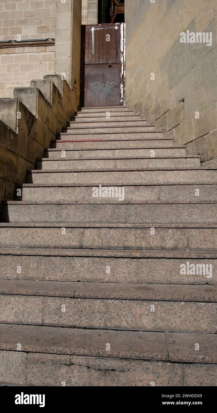 Spanien, Andalusien, Jerez de la Frontera, Treppen Stockfoto