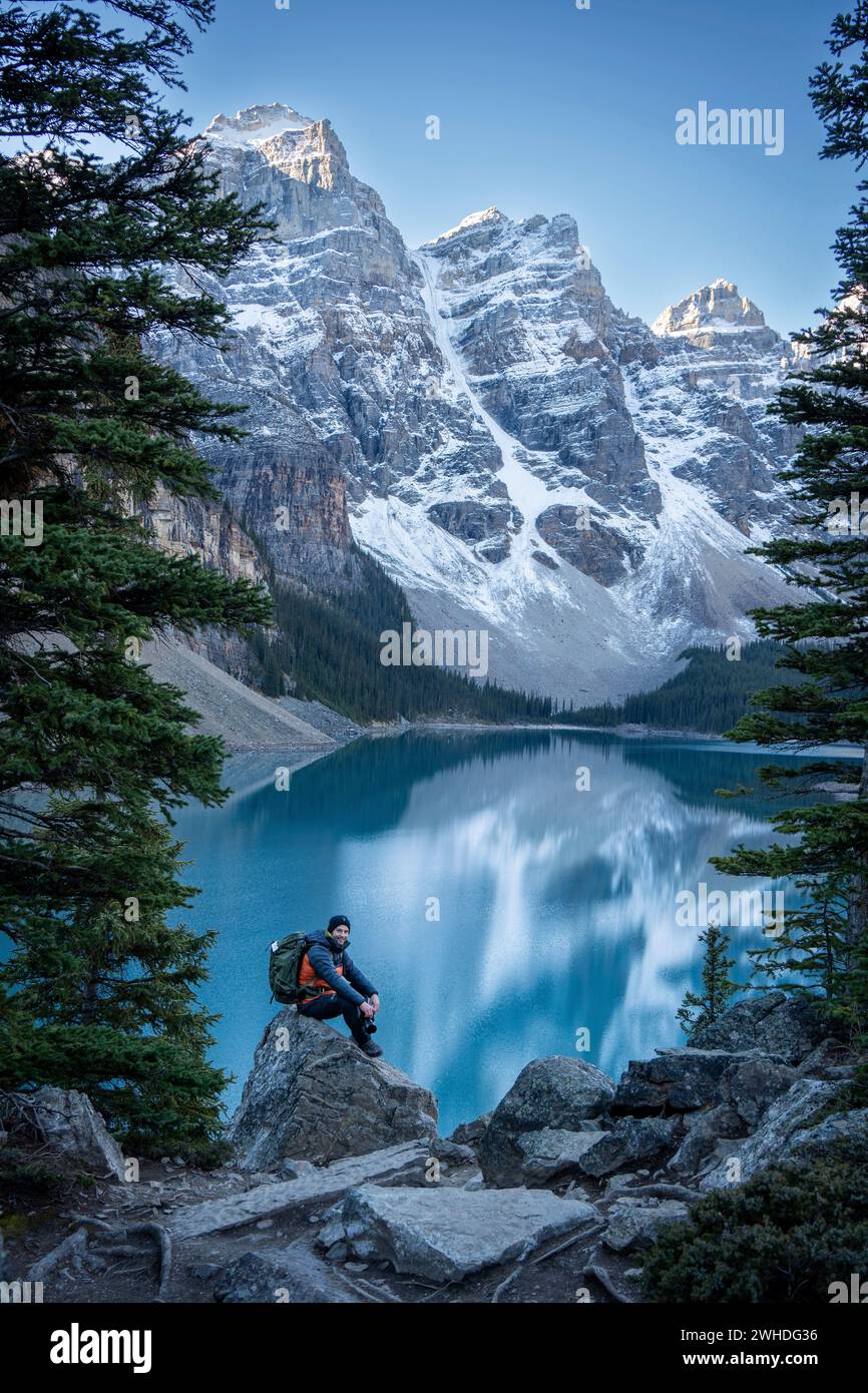 Kanada, Banff, Moraine Lake - nahe Lake Louise Stockfoto