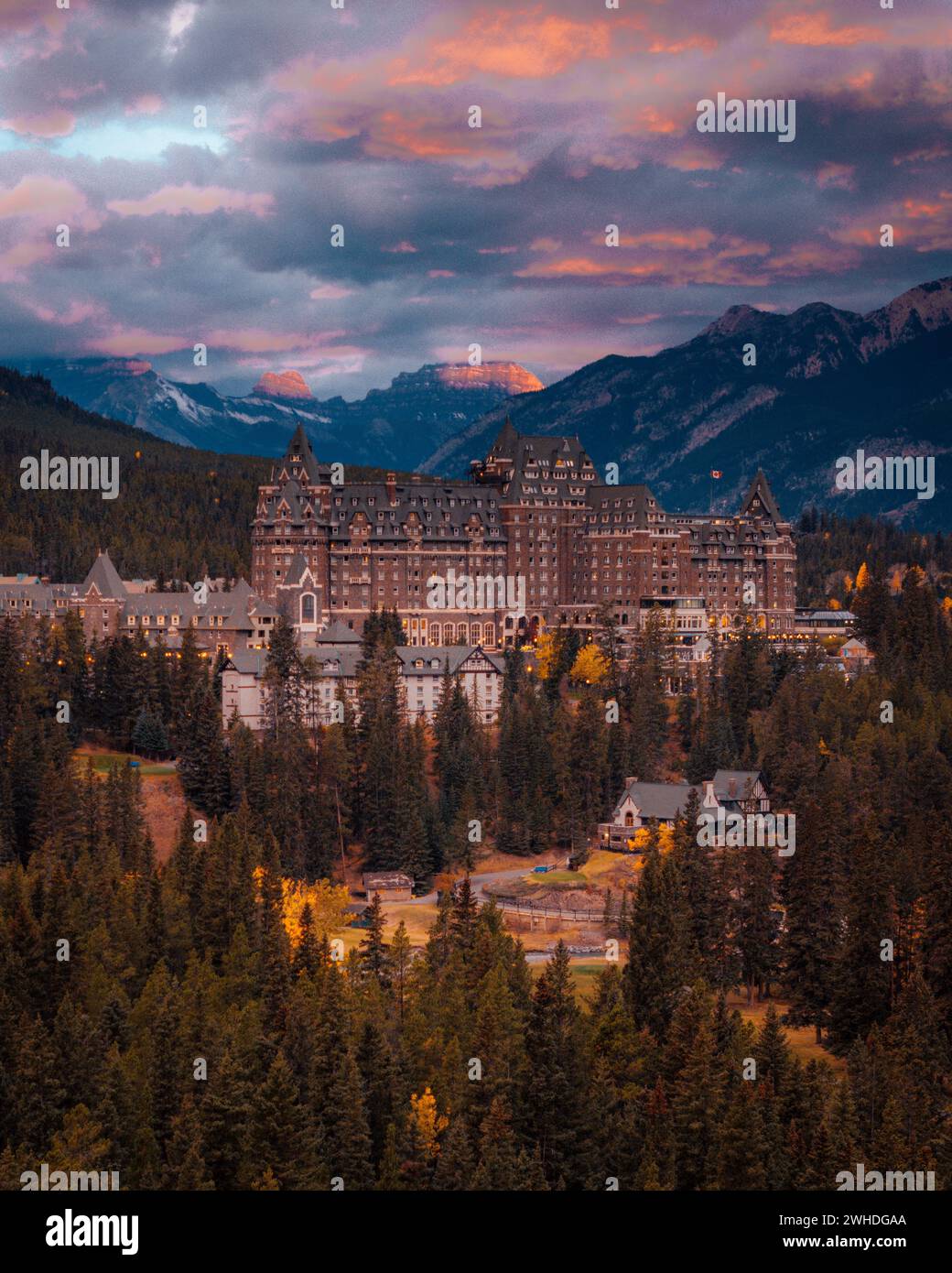 Banff Spring Hotel, Banff, Kanada, Alberta Stockfoto