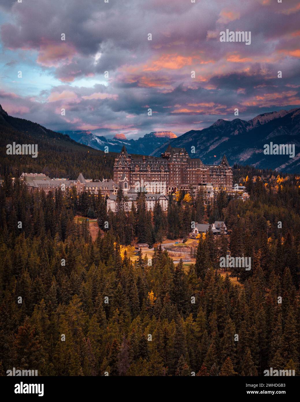 Banff Spring Hotel, Banff, Kanada, Alberta Stockfoto