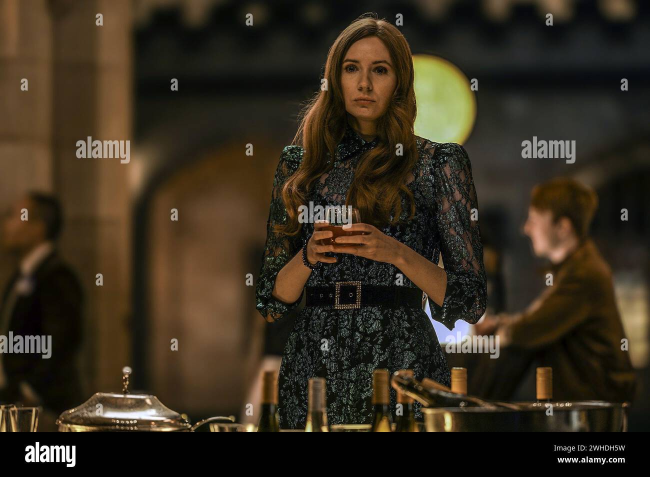 Schlafhunde Karen Gillan Stockfoto