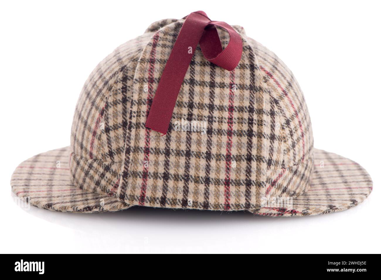 Britischer Deerhunter oder Sherlock Holmes Mütze Stockfoto