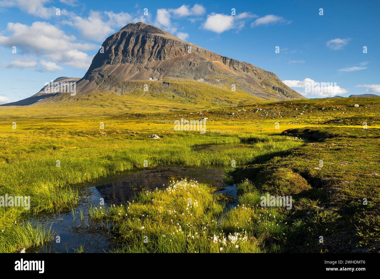 Mount Nijak, Sarek Nationalpark, Lappland, Schweden, Europa Stockfoto