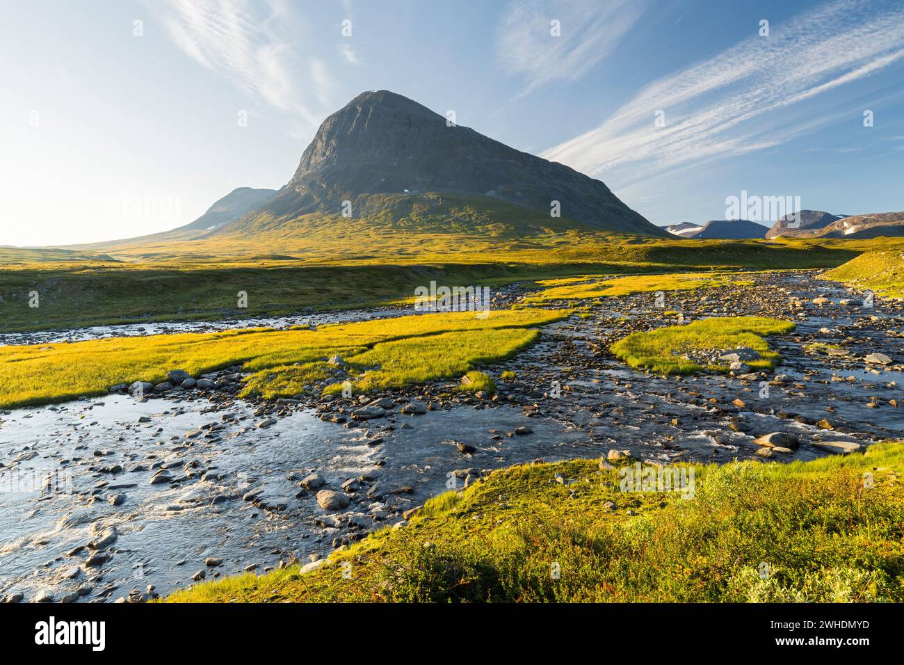 Nijak, Nijakjagasj, Sarek-Nationalpark, Lappland, Schweden, Europa Stockfoto