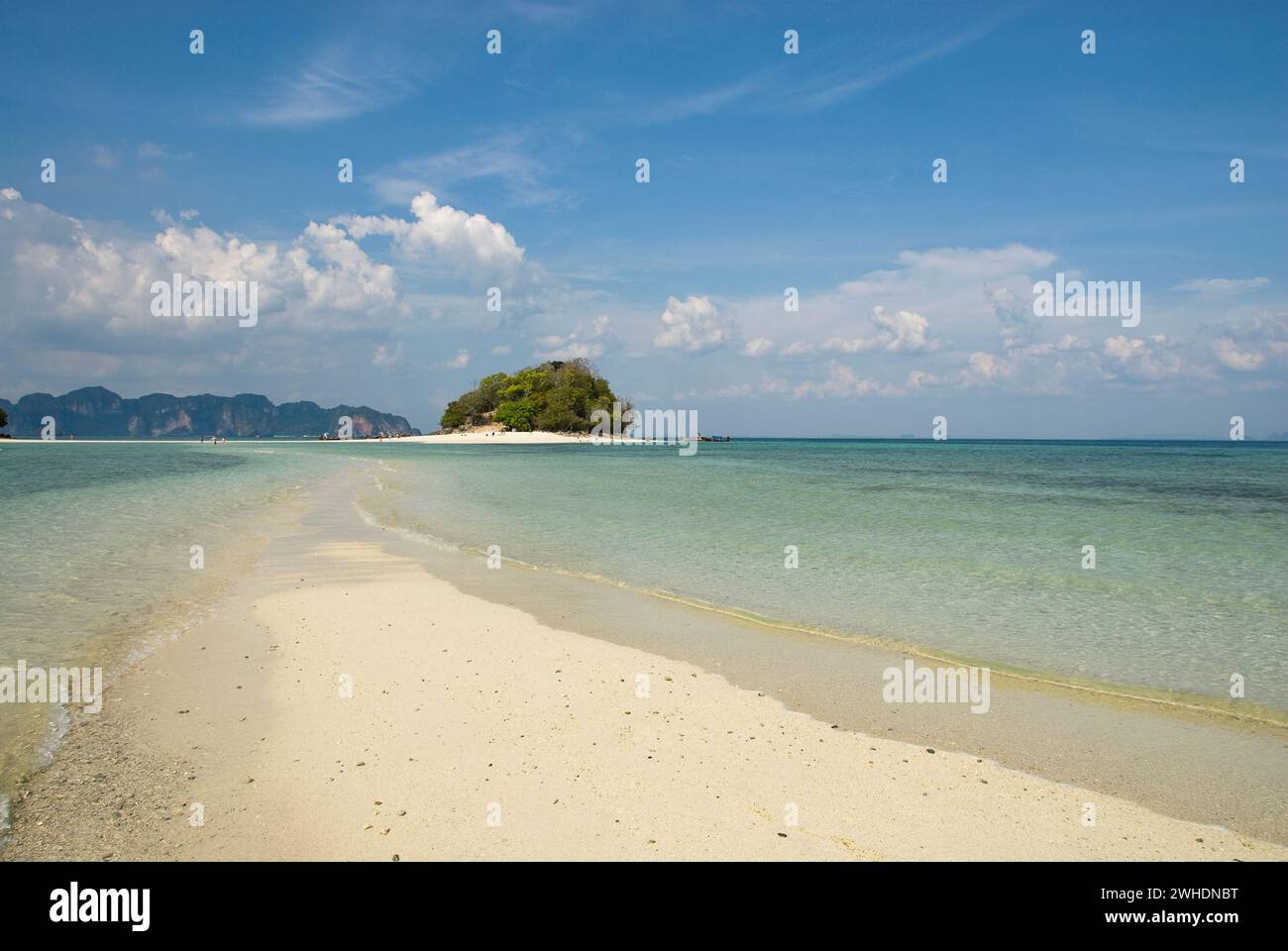 Sandbank zwischen den thai Chicken Islands und Tub Islands Stockfoto