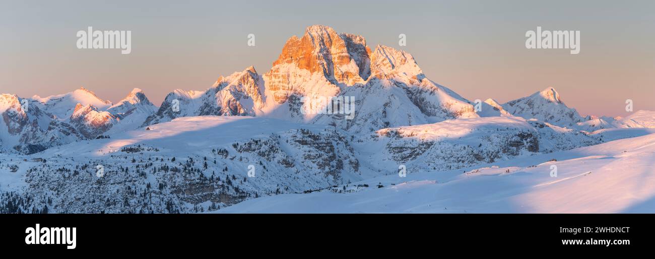 Hohe Gaisl Südwand, Croda Rossa, Veneto, Italien Stockfoto