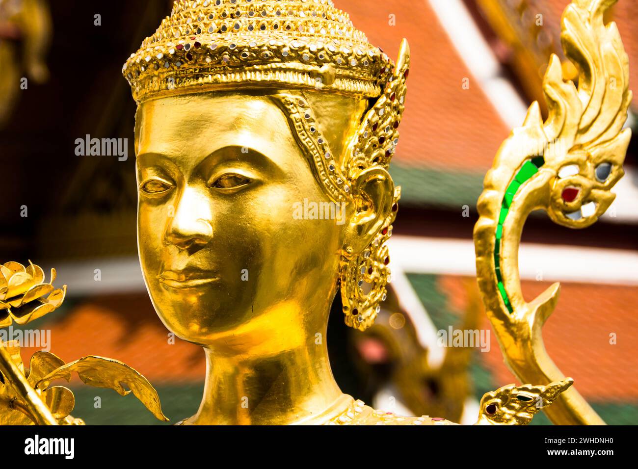 Heilige Figur im Großen Palast in Bangkok Thailand Stockfoto