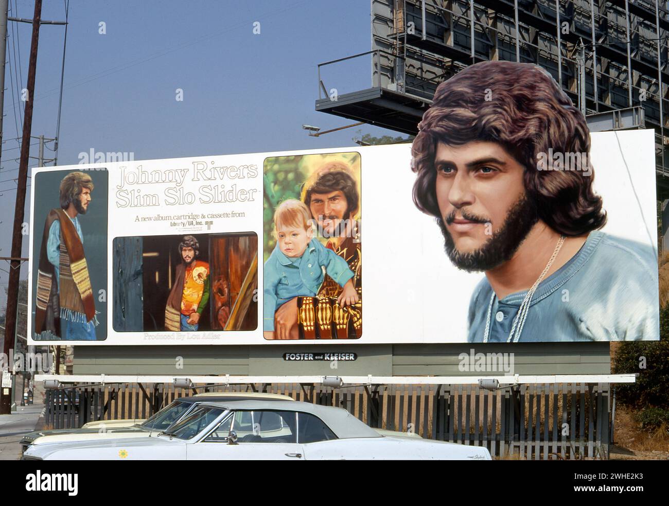 Johnny Rivers, 1970, Sunset Strip, West Hollywood, Los Angeles, Kalifornien, Slim Slo Slider, Aufnahme, Album, Musik Stockfoto