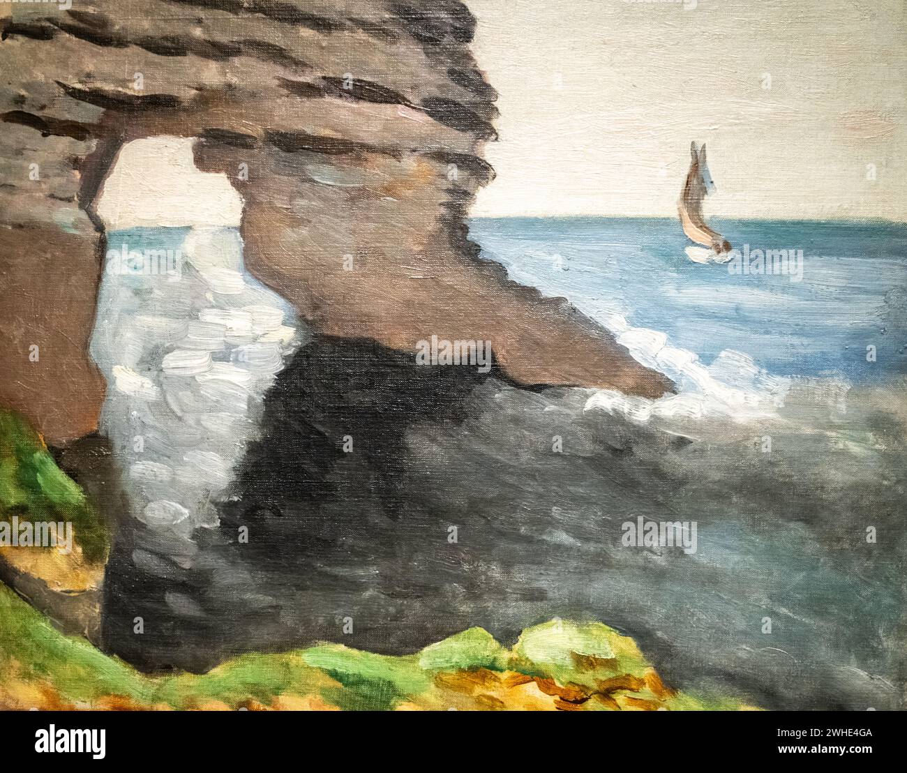 Henri Matisse 1920 Öl auf Leinwand auf der Pappe des Künstlers „The Pierced Rock“ im Baltimore Museum of Art Stockfoto