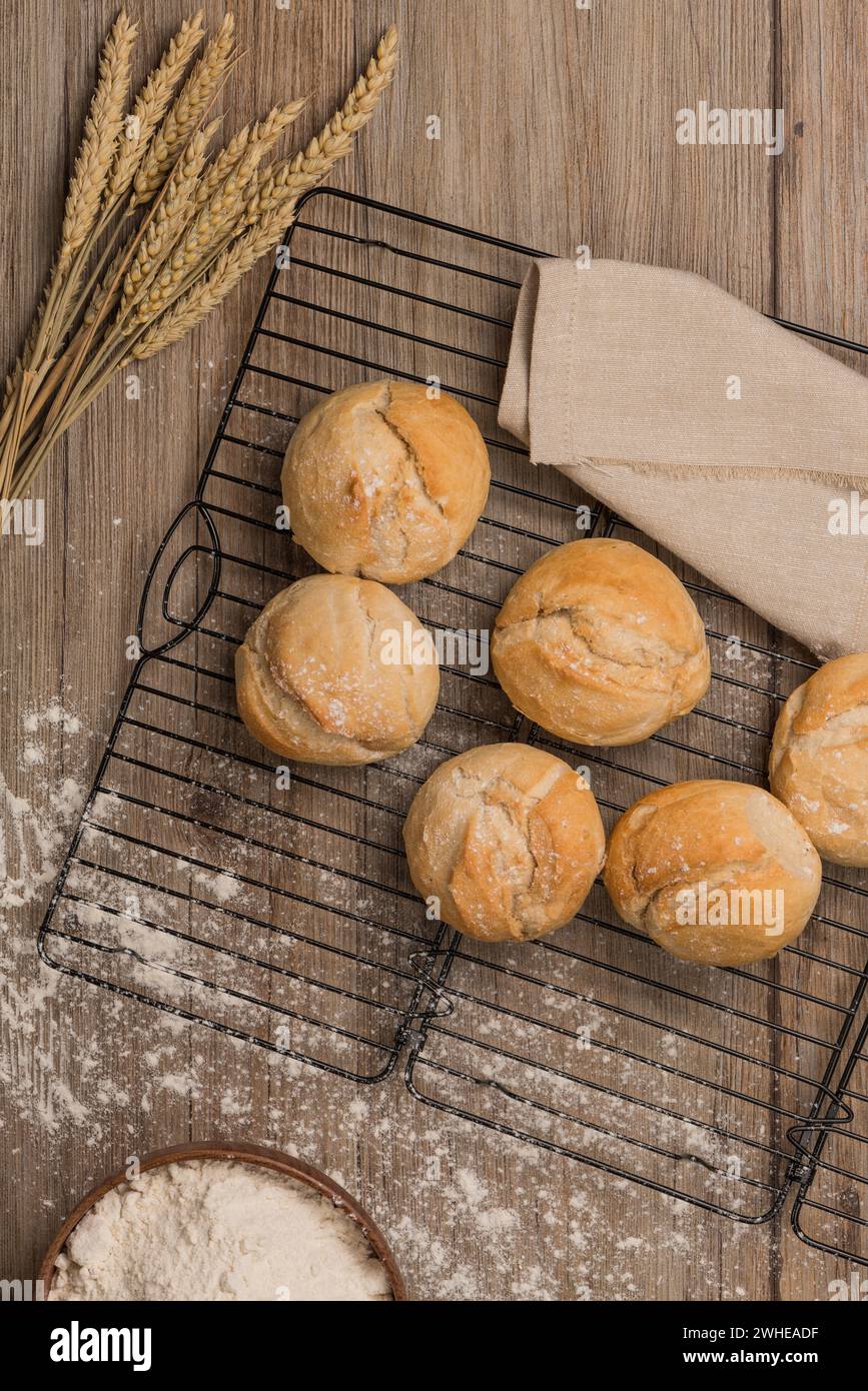 Frisch gebackenes Brot Stockfoto