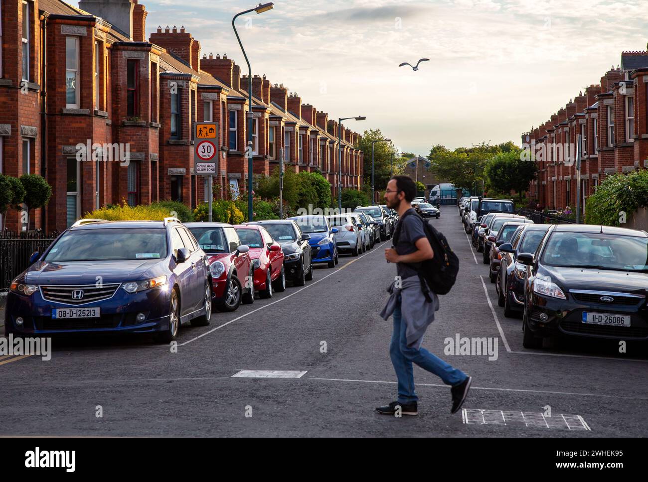 "09.07.2019, Irland, County Dublin, Dublin - typische Wohnsiedlung älterer Arbeitnehmer. 00A190709D276CAROEX.JPG [MODELLVERSION: NEIN, EIGENSCHAFTSFREIGABE: NEIN Stockfoto