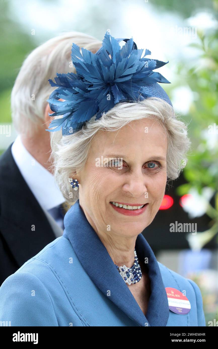 '20.06.2023, UK, Windsor, Ascot - HRH Birgitte, Herzogin von Gloucester. 00S230620D367CAROEX.JPG [MODELLVERSION: NEIN, EIGENSCHAFTSFREIGABE: NEIN (c) caro-Bild Stockfoto