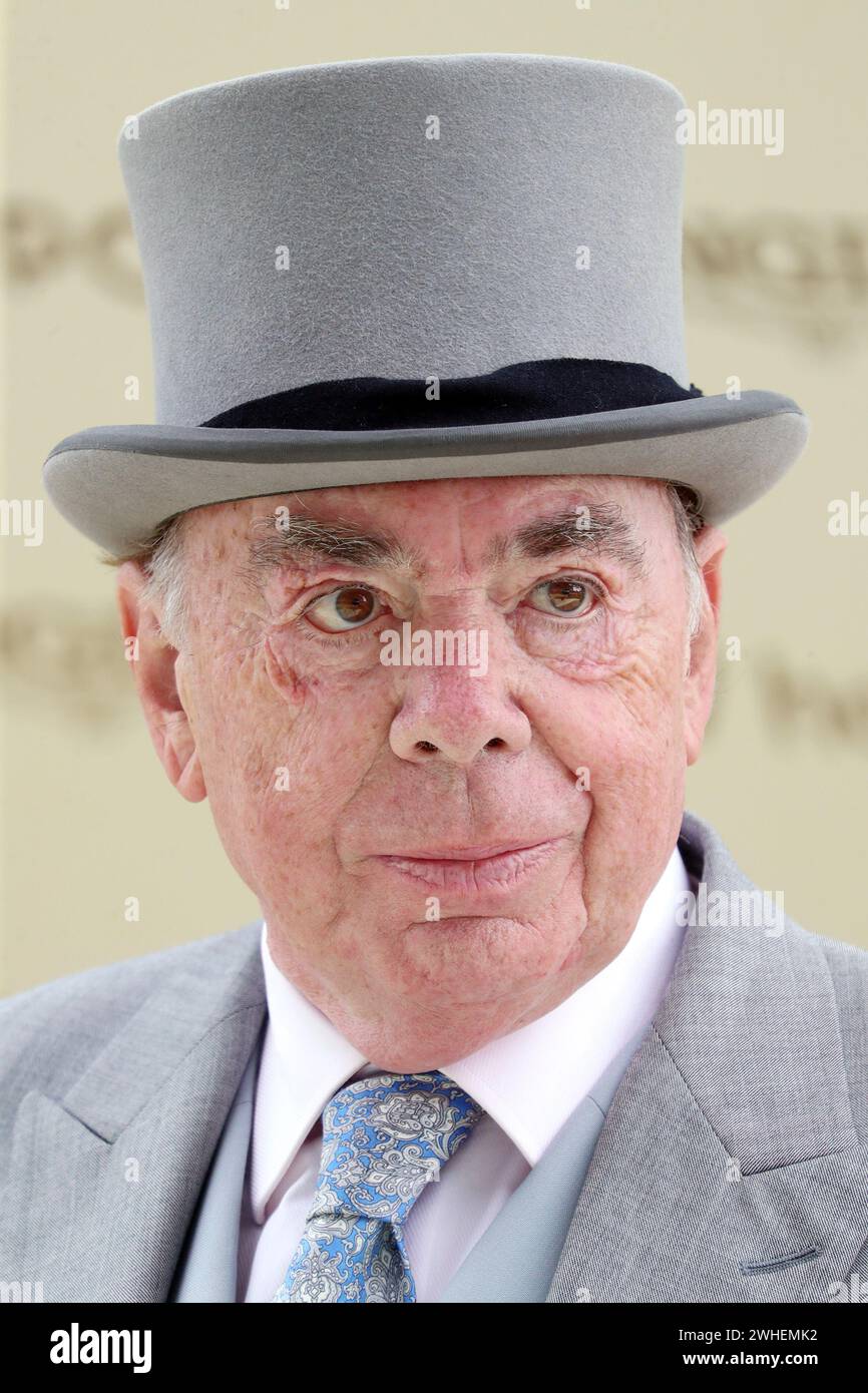 '21.06.2023, UK, Windsor, Ascot - Sir Andrew Lloyd-Webber, Komponist. 00S230621D388CAROEX.JPG [MODELLVERSION: NEIN, EIGENSCHAFTSFREIGABE: NEIN (c) caro Images Stockfoto