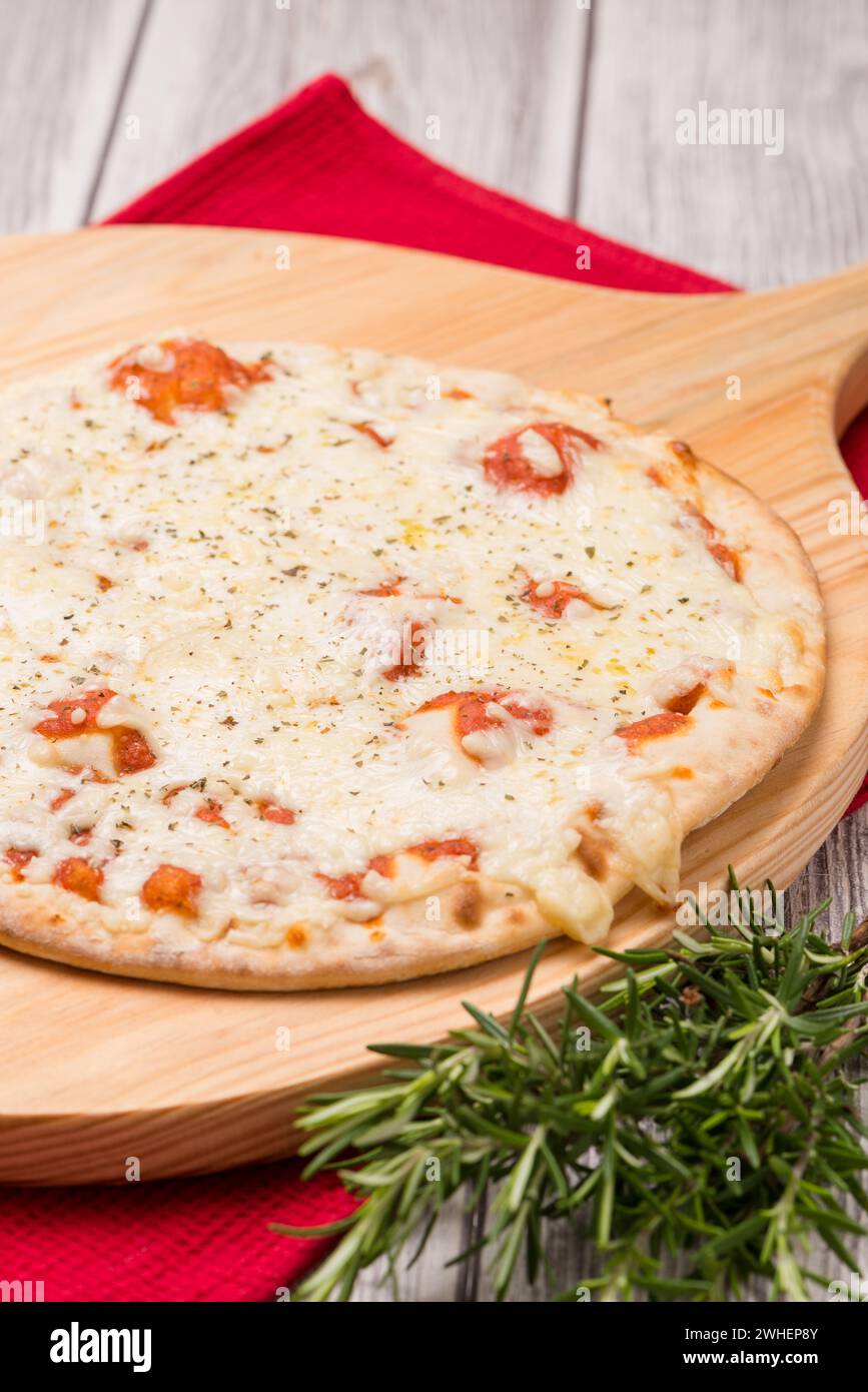 Frisch hausgemachte Pizza Stockfoto