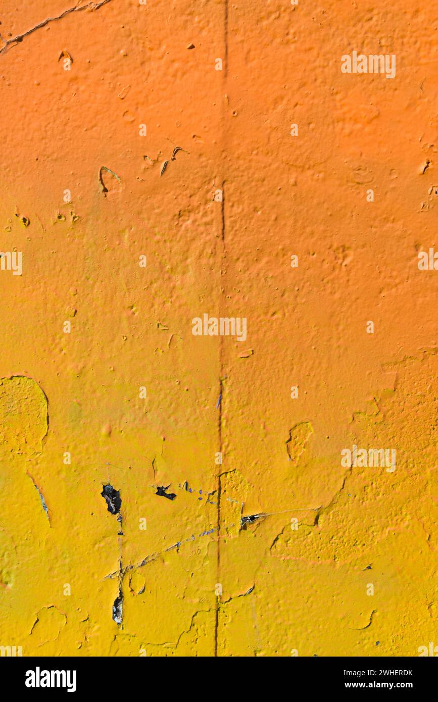 Farbenfrohe bemalte Wand Stockfoto