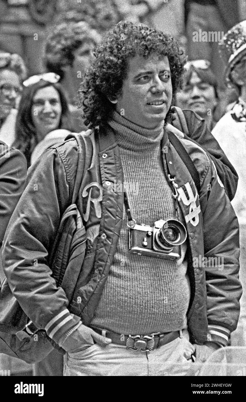 Lee Romero, Zeitungsfotograf in San Francisco, Kalifornien, 1981 Stockfoto
