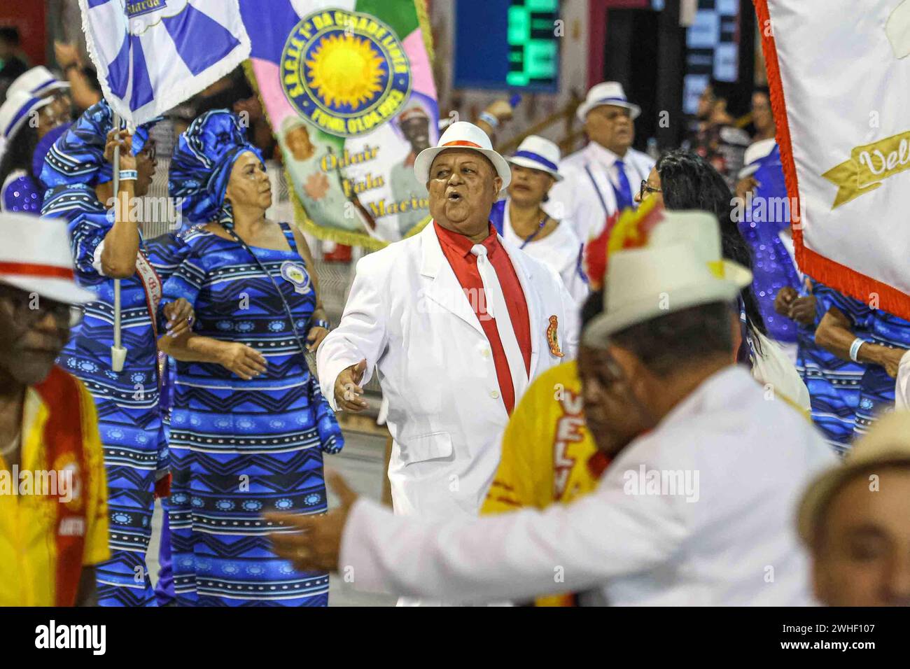 Carnaval Sp Turis 2024 SAO PAULO SP, 09/2023 - Karneval SP Turis /Parade der Schulen der Sondergruppe - Parade der alten Garde von Sao Paulo die Parade wird am Freitagabend eröffnet, Sambodromo do Anhembi, Sao Paulo 09. IMAGO / Jefferson Aguiar Sao Paulo Brasilien Copyright: XJeffersonxAguiarx Stockfoto